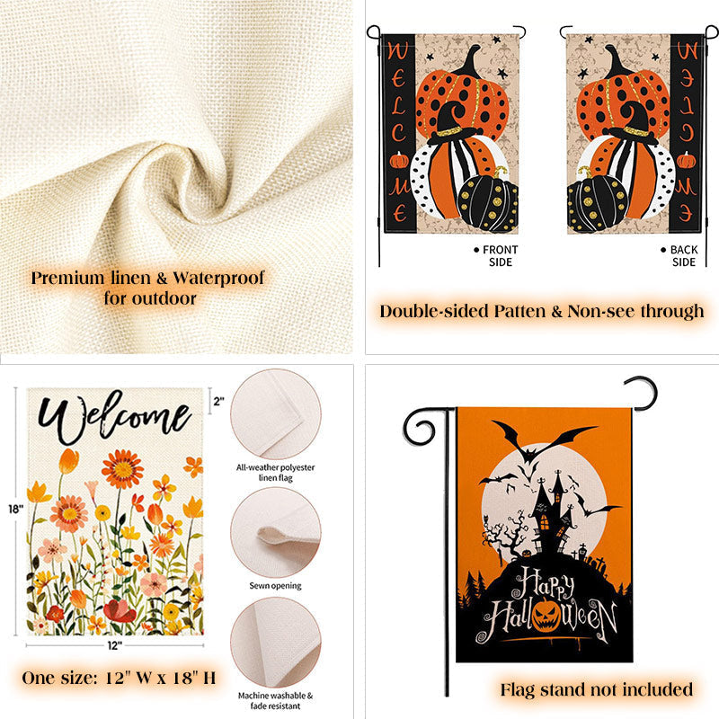 Warmest Wishes Birds Painting Christmas Garden Flag